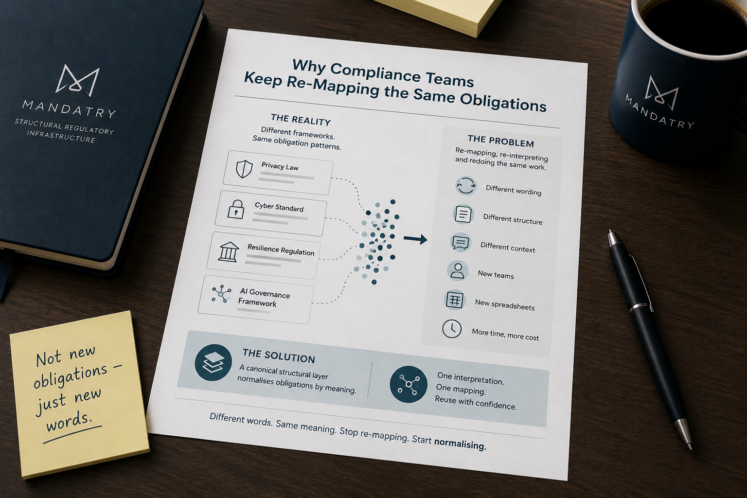 Why Compliance Teams Keep Re-Mapping the Same Obligations